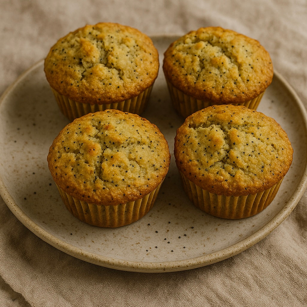 Large Lemon Poppyseed Muffin 4/pack